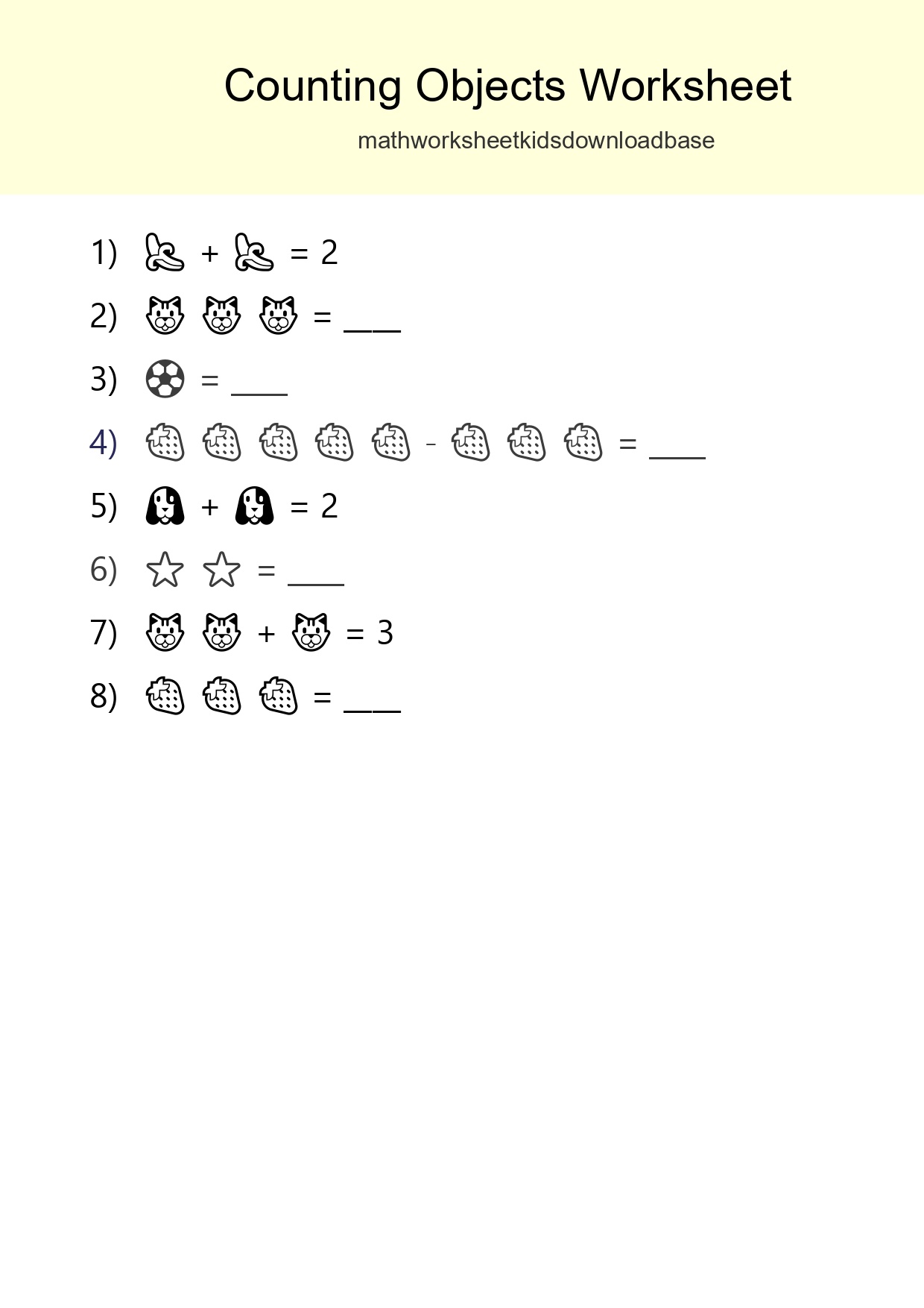 Learn Counting With Pictures Worksheet (Pre-K) - Part 201